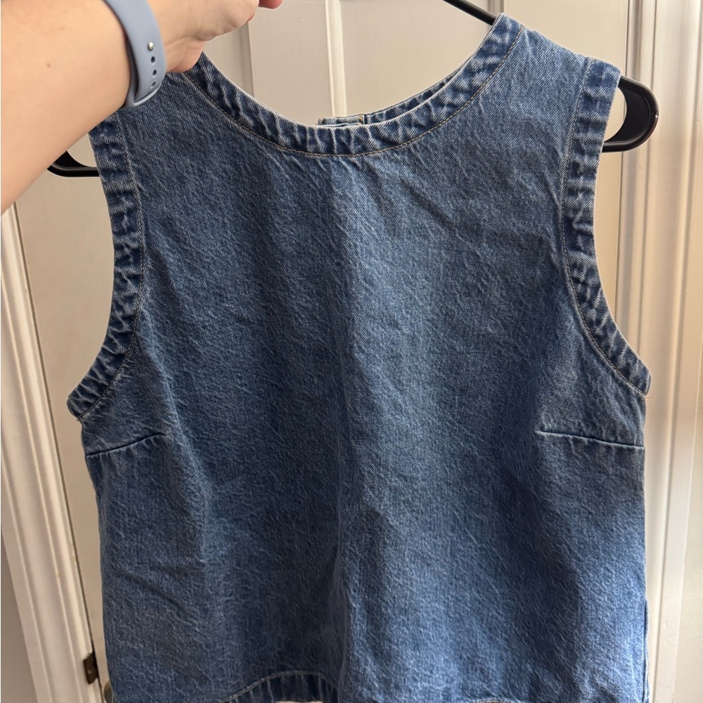 Abercrombie & Fitch Blue Denim Shell